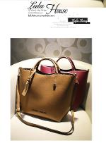 พร้อมส่ง มาใหม่ กระเป๋าLuluhouse รุ่น L108-01br กระเป๋าแฟชั่นเกาหลี นำเข้าของแท้ 100% ค่ะ 